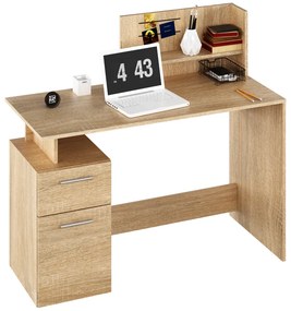 PC stôl, dub sonoma, PLATON NEW