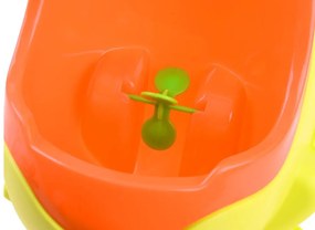 LEAN TOYS Detský pisoár žabka oranžovo-zelený