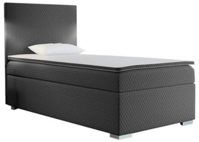 Čalúnená posteľ boxspring ICON + topper, 100x200, sawana pik honey 05, pravá