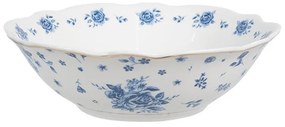 Miska s modrými ružičkami Blue Rose Blooming - Ø 15*5 cm / 350 ml