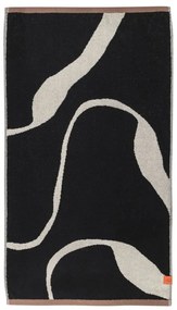 Čiernobiela osuška z Bio bavlny 70x133 cm Nova Arte – Mette Ditmer Denmark