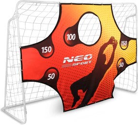 Neo-Sport Futbalová bránka 245 x 155 x 80 cm + cieľová podložka
