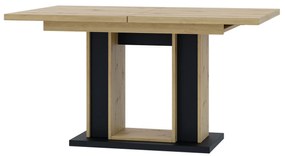 Jedálenský stôl Farug (artisan + čierna) (pre 6 až 8 osôb). Akcia -20%. Vlastná spoľahlivá doprava až k Vám domov. 1055168