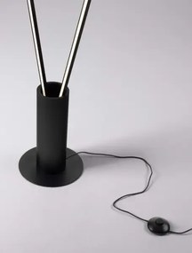 LED čierna stojaca lampa Kimolia