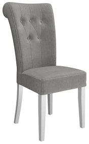 Jedálenská stolička ST65, Farby: biela polomatná, Potah: Magic Velvet 2258
