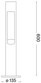 Ideal Lux - Vonkajšia lampa ACQUA 1xG9/15W/230V 60 cm IP44 hnedá