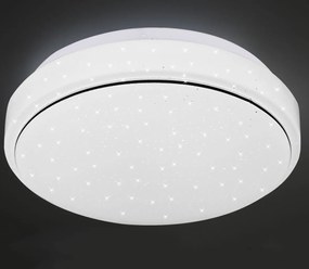 CLX POMIGLIANO DARCO LED stropné svietidlo do kúpeľne, 12 W, denné biele svetlo, 26 cm, kruhové, biele,