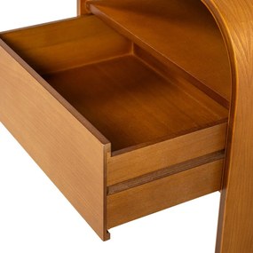 Nočný stolík s poličkami v prírodnej farbe Momo – WOOOD