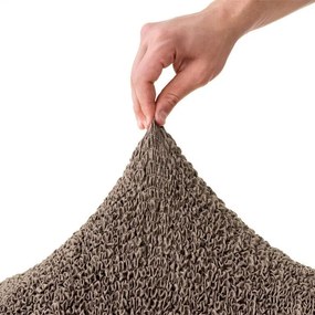 Bielastické poťahy VITTORIA hnedá relaxačné kreslo (š. 70 - 90 cm)