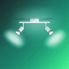 Philips - Bodové svietidlo LIMBALI 2xGU10/50W/230V biela