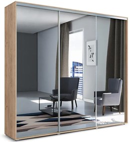 Skriňa Jagoda A31 250 tri zrkadlá craft zlatá