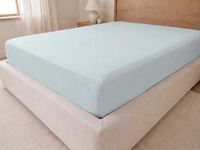 Plachta s gumičkou JERSEY popolavá Rozmer: 140x200x25 cm
