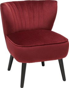 XXXLutz KRESLO, textil, čierna, tmavočervená Xora - Kreslá - 000239002602