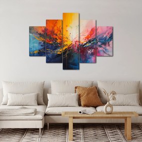Obraz - Farebná abstrakcia (150x105 cm)