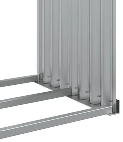 Držiak na polená strieborný 120x45x100 cm pozinkovaná oceľ