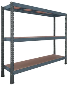 Trestles Nekonečný priemyselný regál 2000x2200x800, 3 police Farba: oranžová a modrá