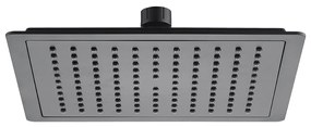 Laveo Luke, horná/hlavová sprcha 220x220 mm, štvorec, čierna, LAV-NLK_7DAD