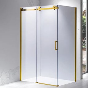 BPS-koupelny Obdĺžnikový sprchový kút HYD-OK203C 120x80 zlatý/transparent - bez vaničky