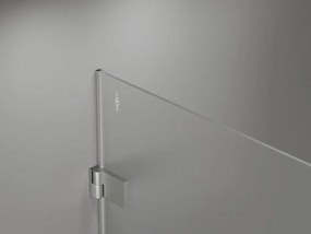 Mexen Lunar-B L sklápací sprchový kút ľavý 70 x 70 cm, číre sklo, brúsená oceľ, 832L-070-070-97-00-L