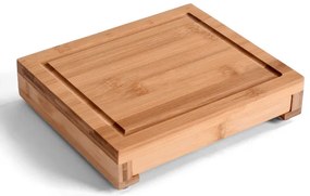 Servírovacia doska WARNA s príborom, bambusová