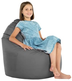 Kreslo Porto ekokoža sivé