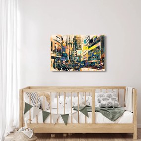 Obraz maľované abstrakcie (90x60 cm)