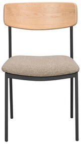 Jedálenská stolička v béžovo-prírodnej farbe v súprave 2 ks Maymont – Rowico