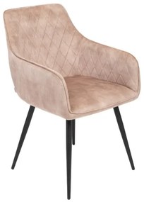 Jedálenská stolička SATORI zamatová béžová 894492