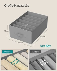Set šiestich organizérov na bielizeň RUS009G03