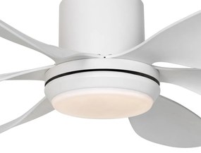 Stropný ventilátor biely 137 cm vrátane LED stmievateľný s diaľkovým ovládaním - Tak