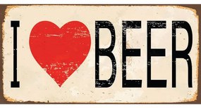 Ceduľa I Love Beer