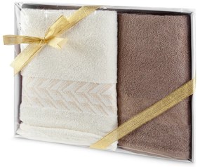 EUROFIRANY BAVLNENÝ UTERÁK GLOW SADA 50X90 CM, 70X140 CM VIACFAREBNÁ