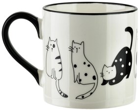 Porcelánový hrnek COTTELLO II. 370 ml bílý/černý