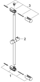 GROHE 27499000 - Sprchová tyč EUPHORIA 600 mm, lesklý chróm