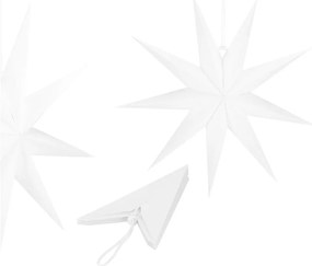 Papierová vianočná hviezda 60 cm SPRINGOS CA1100 - biela