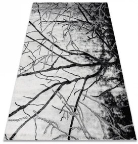 Koberec EMERALD exkluzívne 3820 glamour, štýlový strom striebro Veľkosť: 120x170 cm