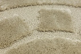 Kúpeľňový koberček svetlobéžový kruh