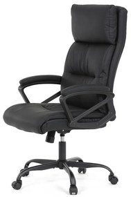 Autronic BONTEC Kancelárske kreslo, hojdací mechanizmus, čierna ekokoža, KA-Y346 BK Farba: Modrá
