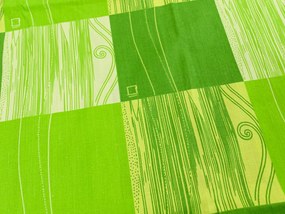 Bavlnené obliečky SONKA zelené Rozmer obliečky: 70 x 90 cm | 140 x 200 cm