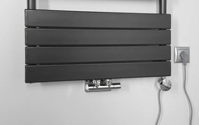 Aqualine Aqualine, BONDI vykurovacie teleso 600x1222mm, antracit, DC425T