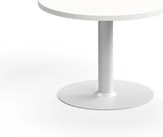 Konferenčný stolík VERTICUS, Ø700x500 mm, biely
