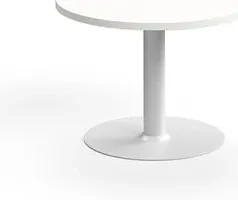 Konferenčný stolík VERTICUS, Ø700x500 mm, biely