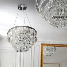 Krištáľový luster Salerno XL chróm