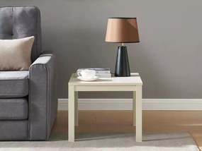 AKCIA Konferenčný stolík FROST 50x50 cm, krémový II. akosť