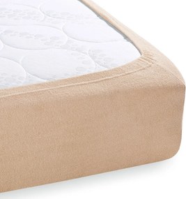 Froté napínacie prestieradlo FR-033 Béžové 100 x 200 - výška 20 cm