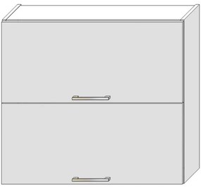 Skrinka do kuchyne Bono W80grf/2 Biela Alaska/Biely