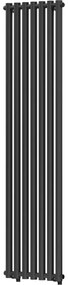 Mexen Texas, vykurovacie teleso 1800 x 460 mm, 719 W, čierna, W203-1800-460-00-70