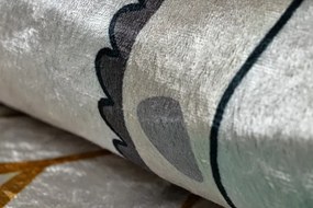 Detský koberec protišmykový BAMBINO 61570 krémový / zelený kruh