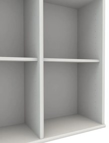 Biela nástenná knižnica Mistral 025