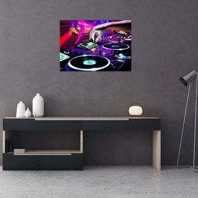 Sklenený obraz - DJ (70x50 cm)